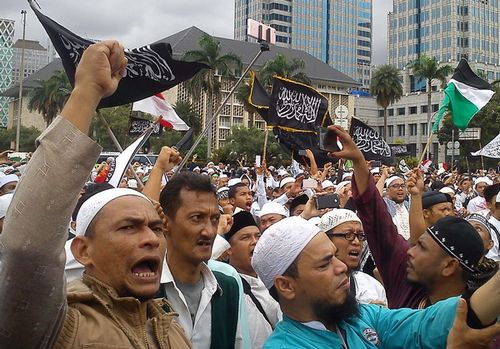 Peserta Aksi Bela Islam 313 - Dok. Wikipedia Indonesia